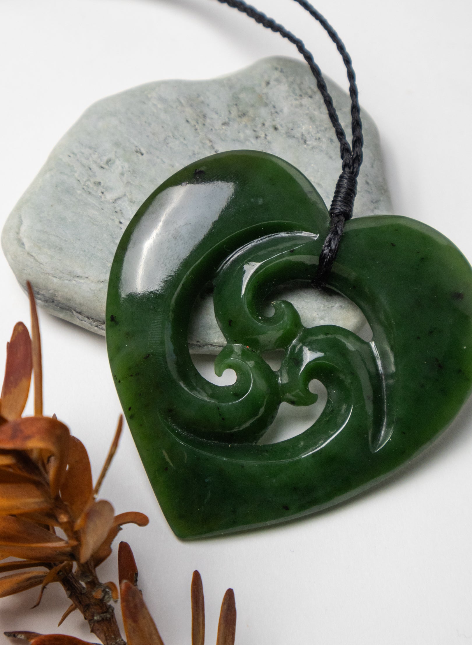 Pounamu Big Heart Pendant