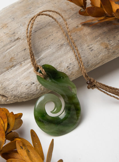 Carved Pounamu Manaia Pendant
