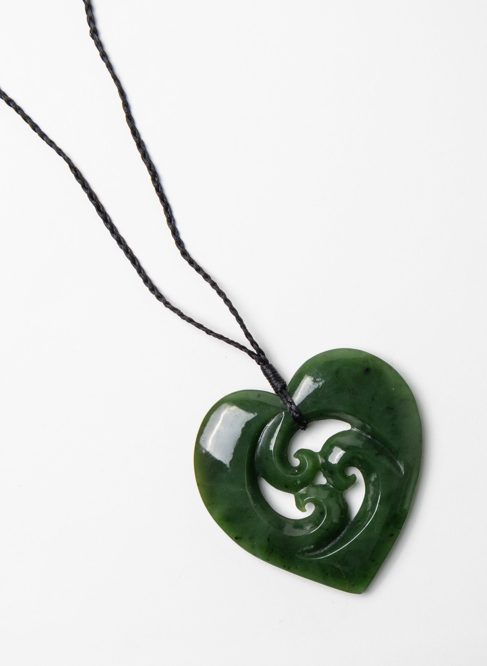 Pounamu Big Heart Pendant