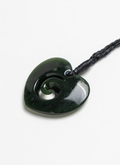 Pounamu Big Heart Pendant