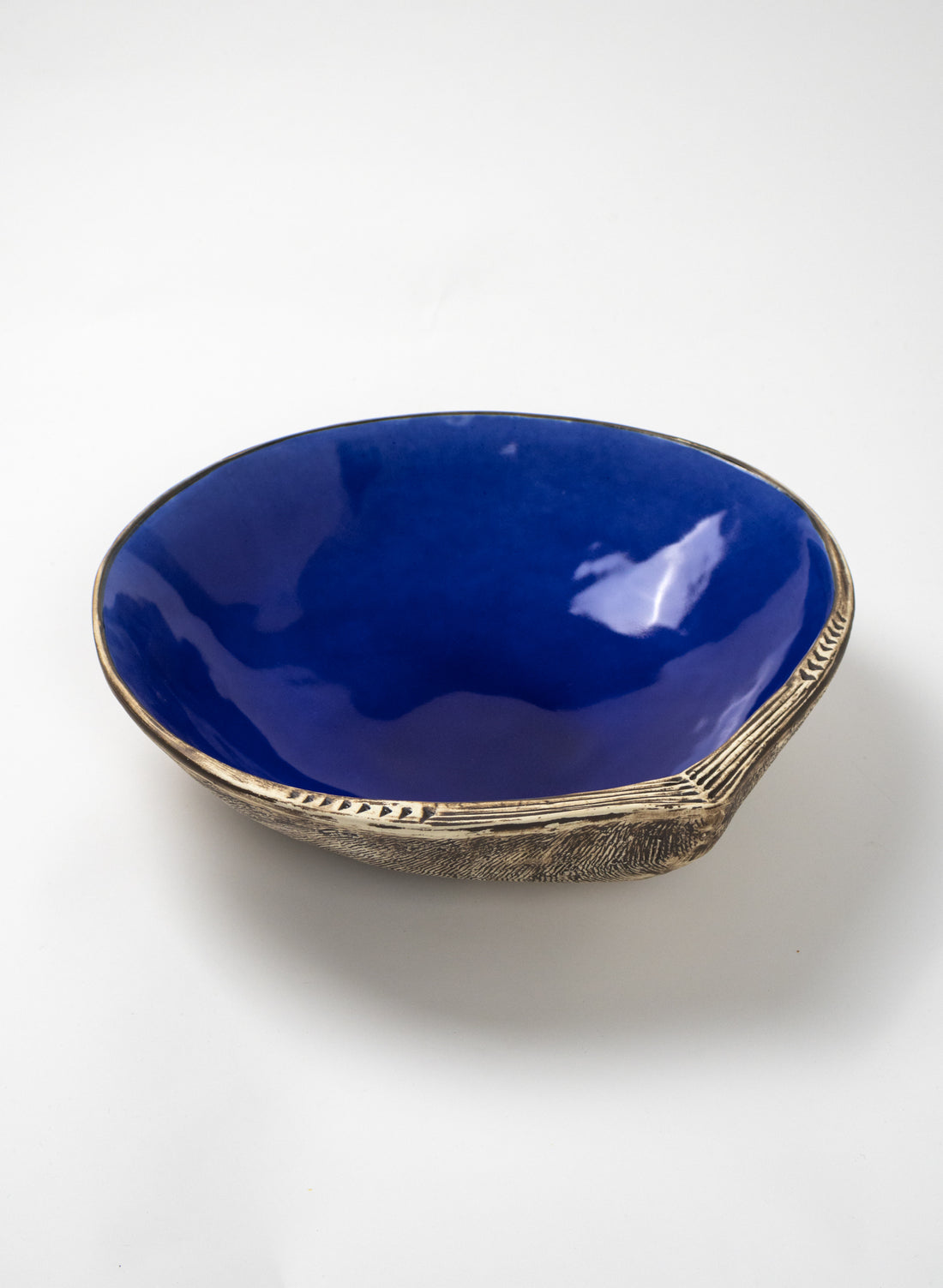 Shell Salad Bowl Blue