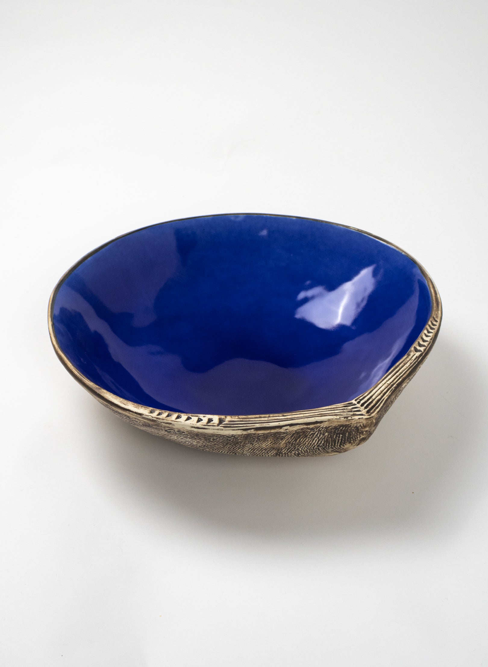 Shell Salad Bowl Blue
