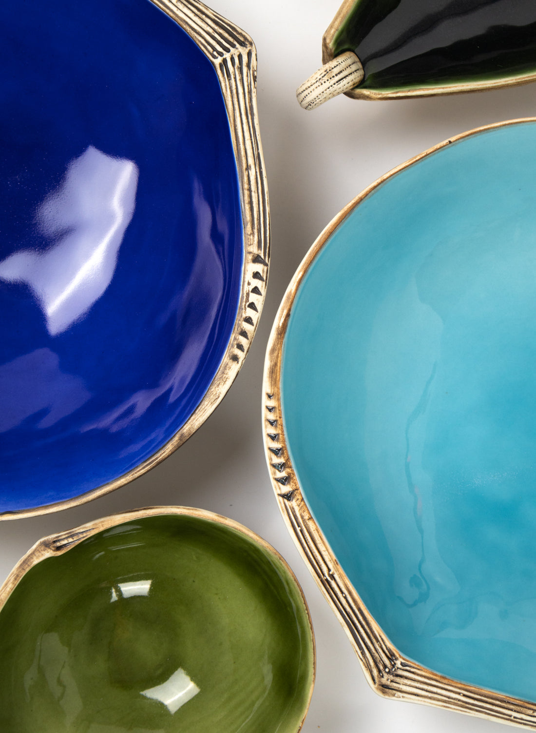 Shell Salad Bowl Blue