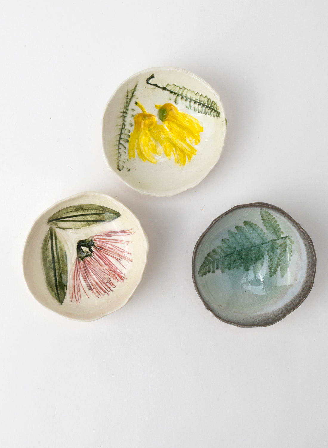 Large Kiwiana Trio Pinch Bowls