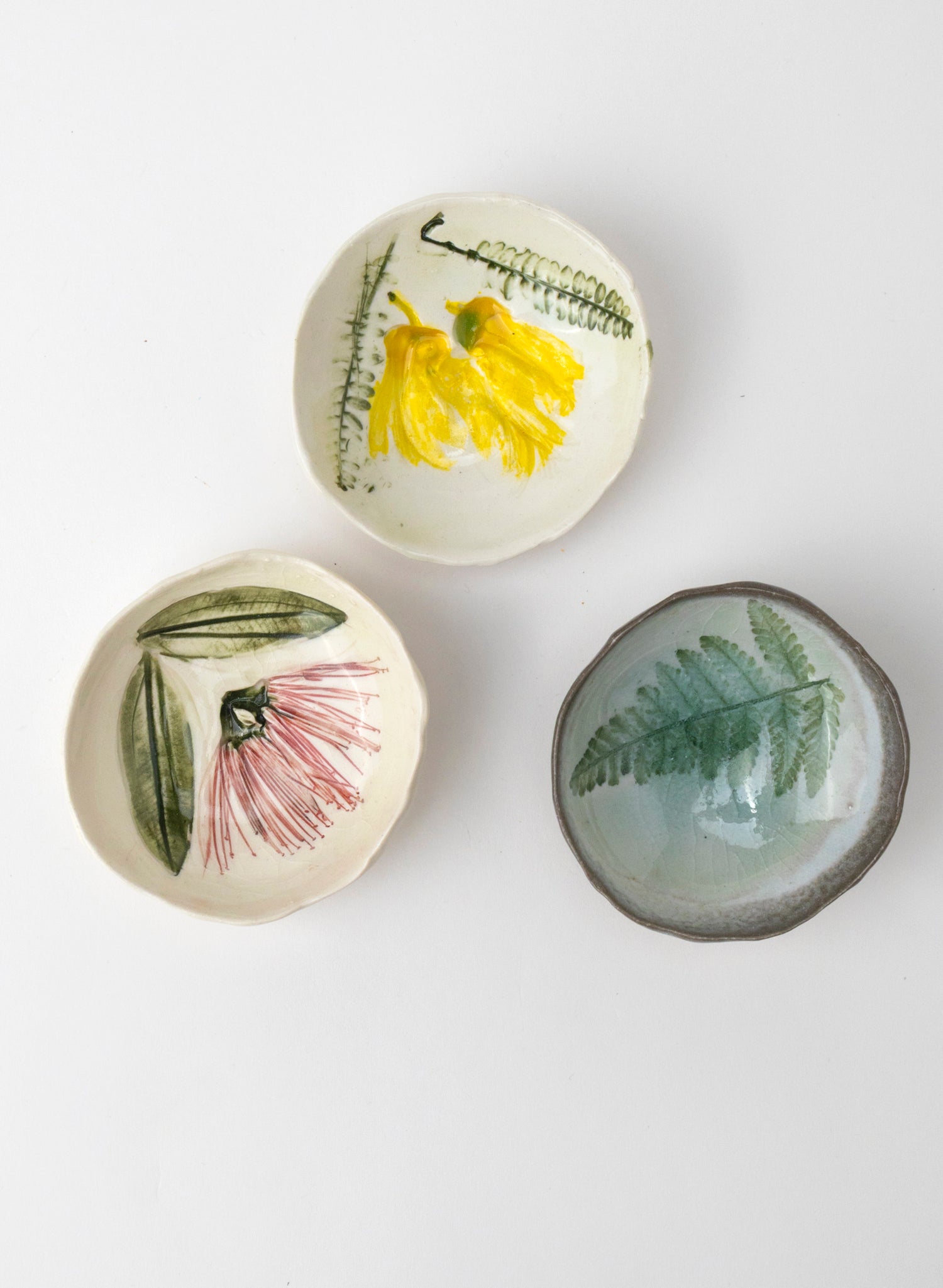 Large Kiwiana Trio Pinch Bowls