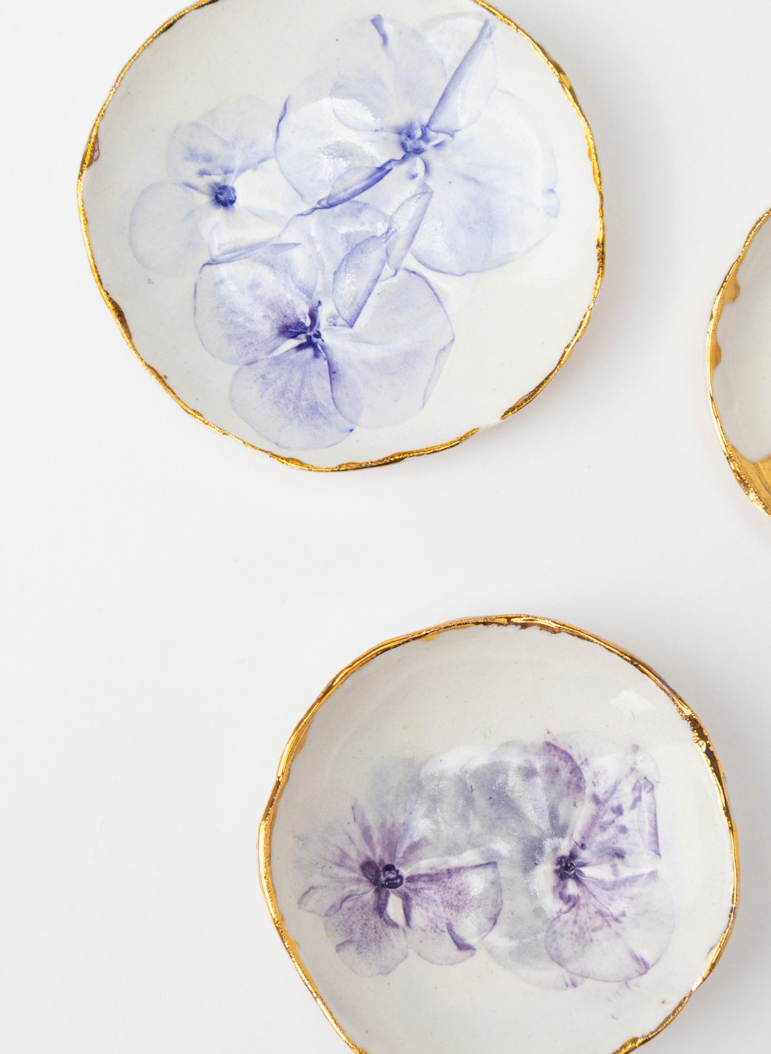 Medium Hydrangea Trio Pinch Bowls