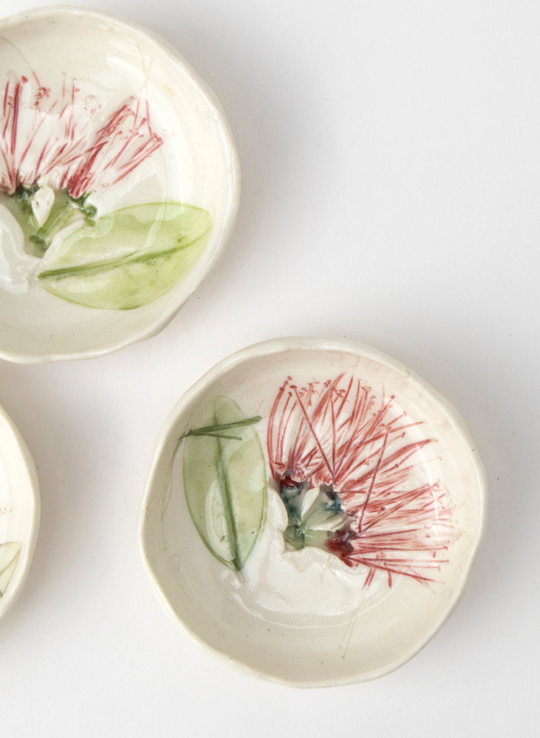 Large Pōhutukawa Trio Pinch Bowls