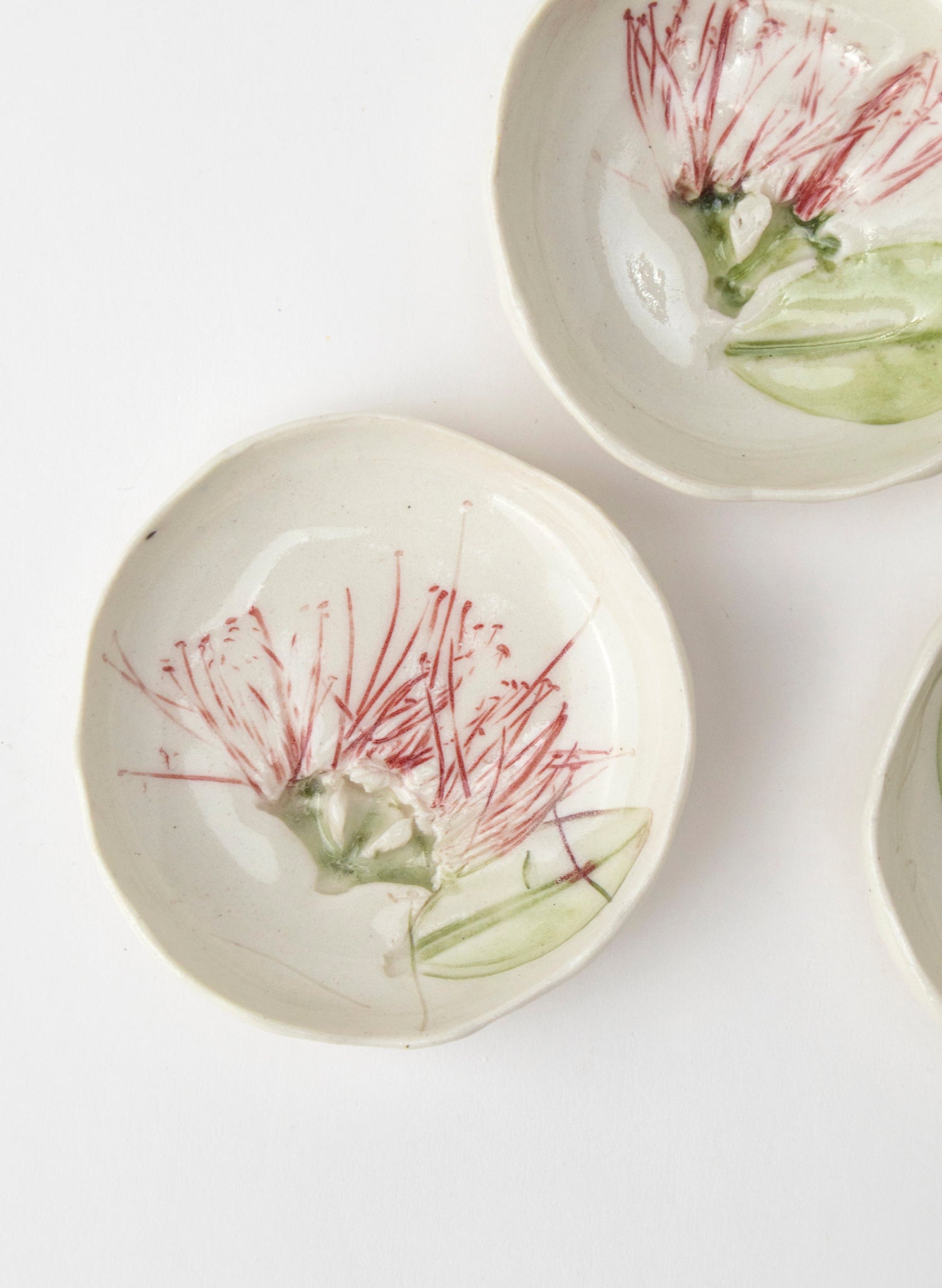 Medium Pōhutukawa Trio Pinch Bowls