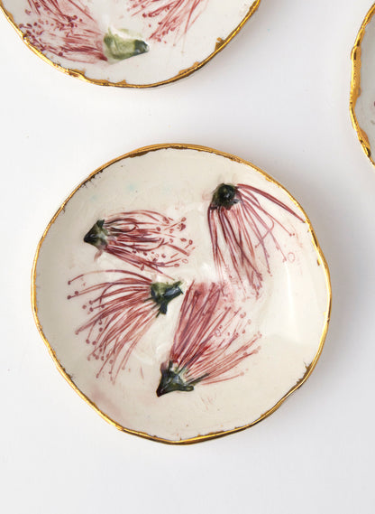 XL Pōhutukawa Gold Trio Pinch Bowls