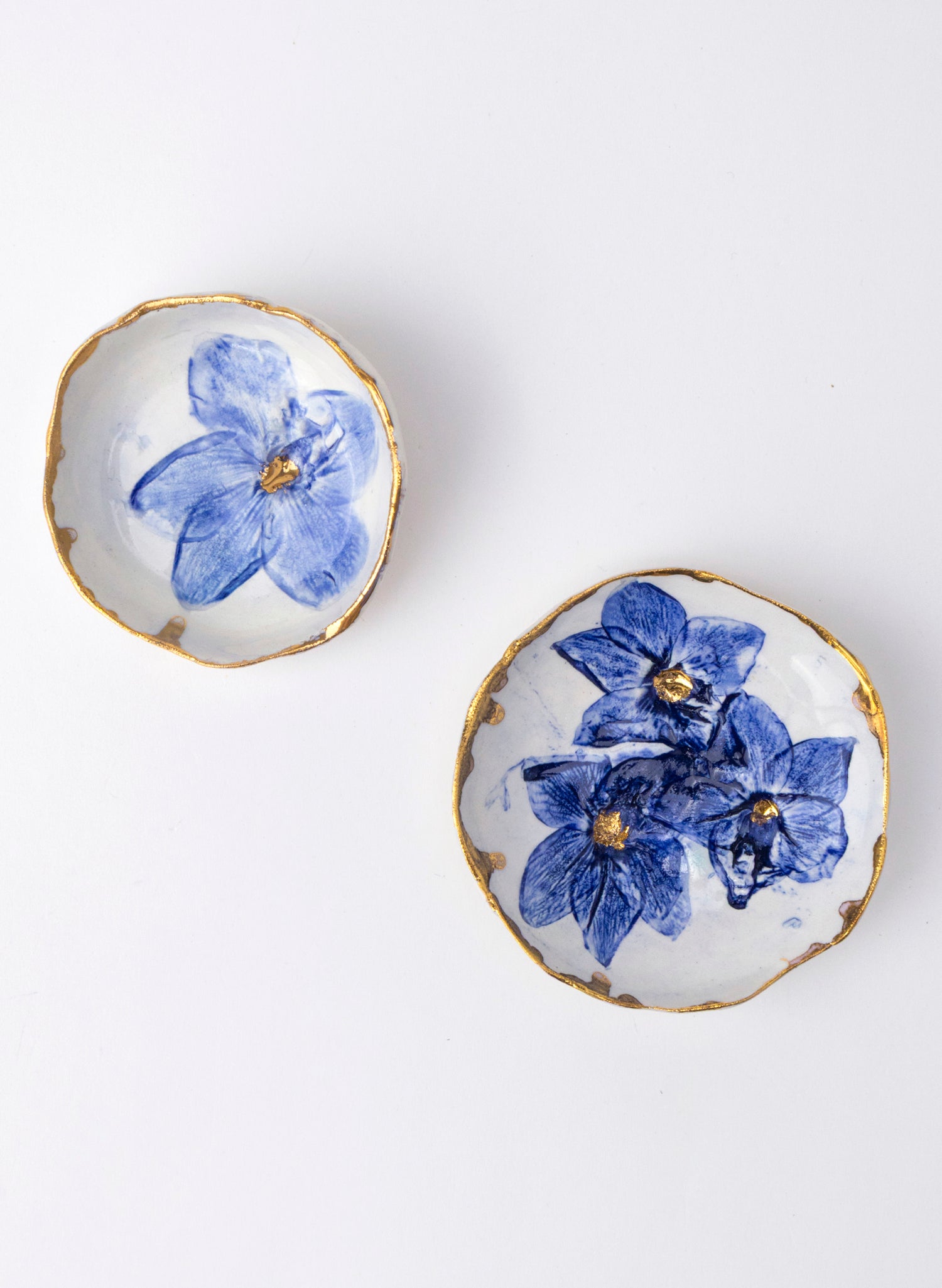 Delphinium Duo Pinch Bowls