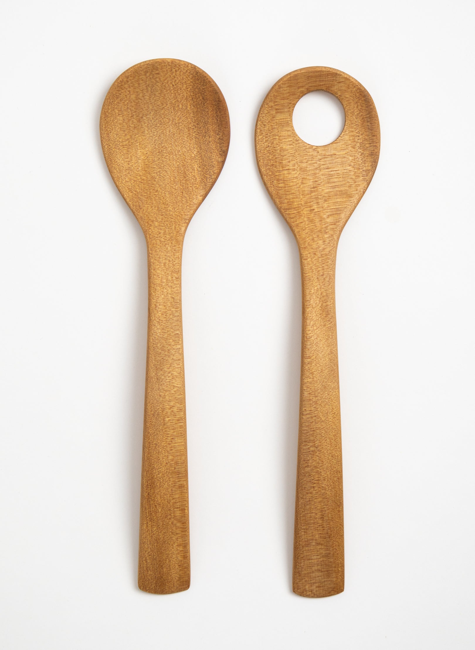 New Zealand Timber Salad Servers - Kauri