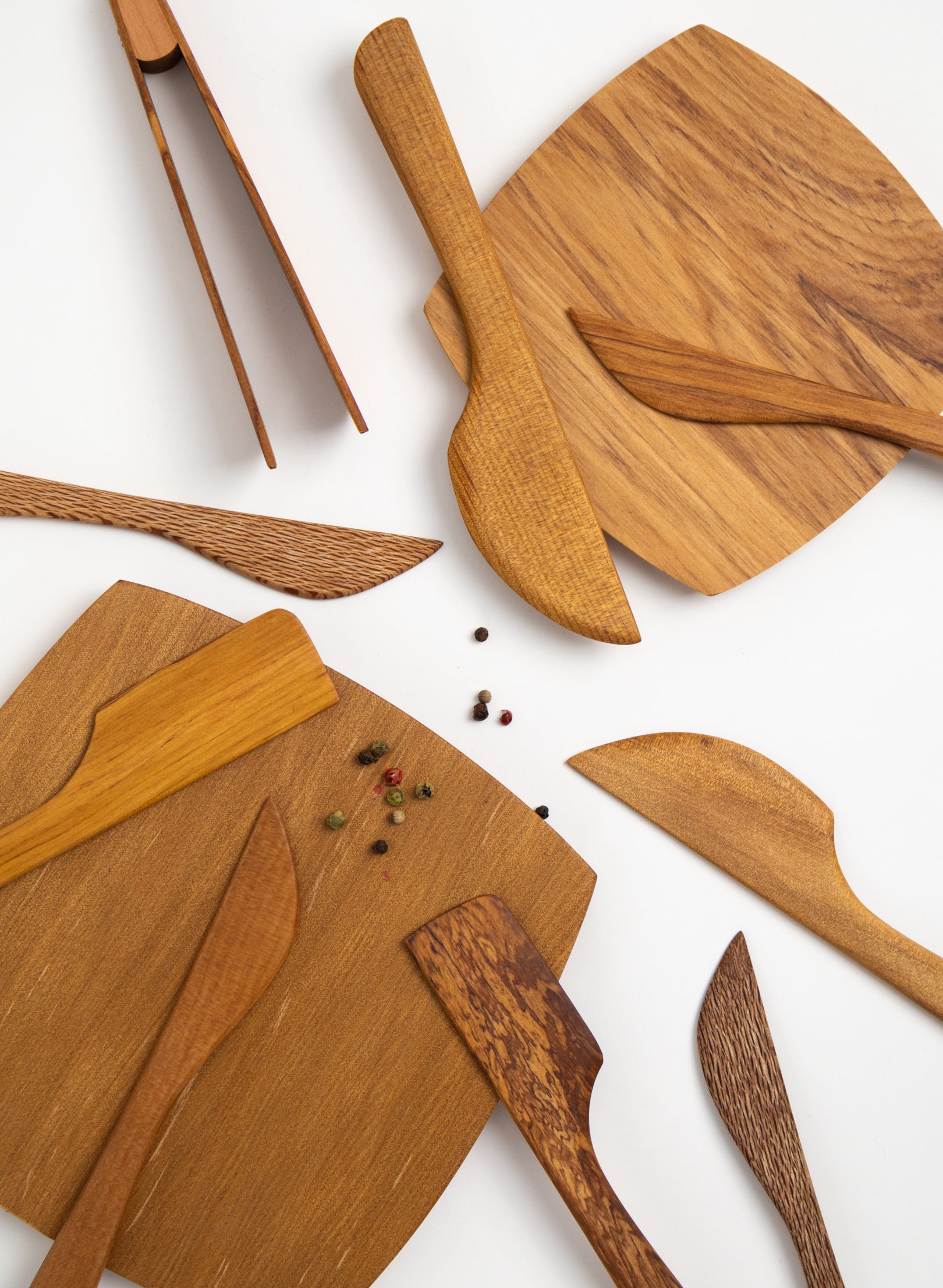 Spreader Knife Set in NZ Native Woods