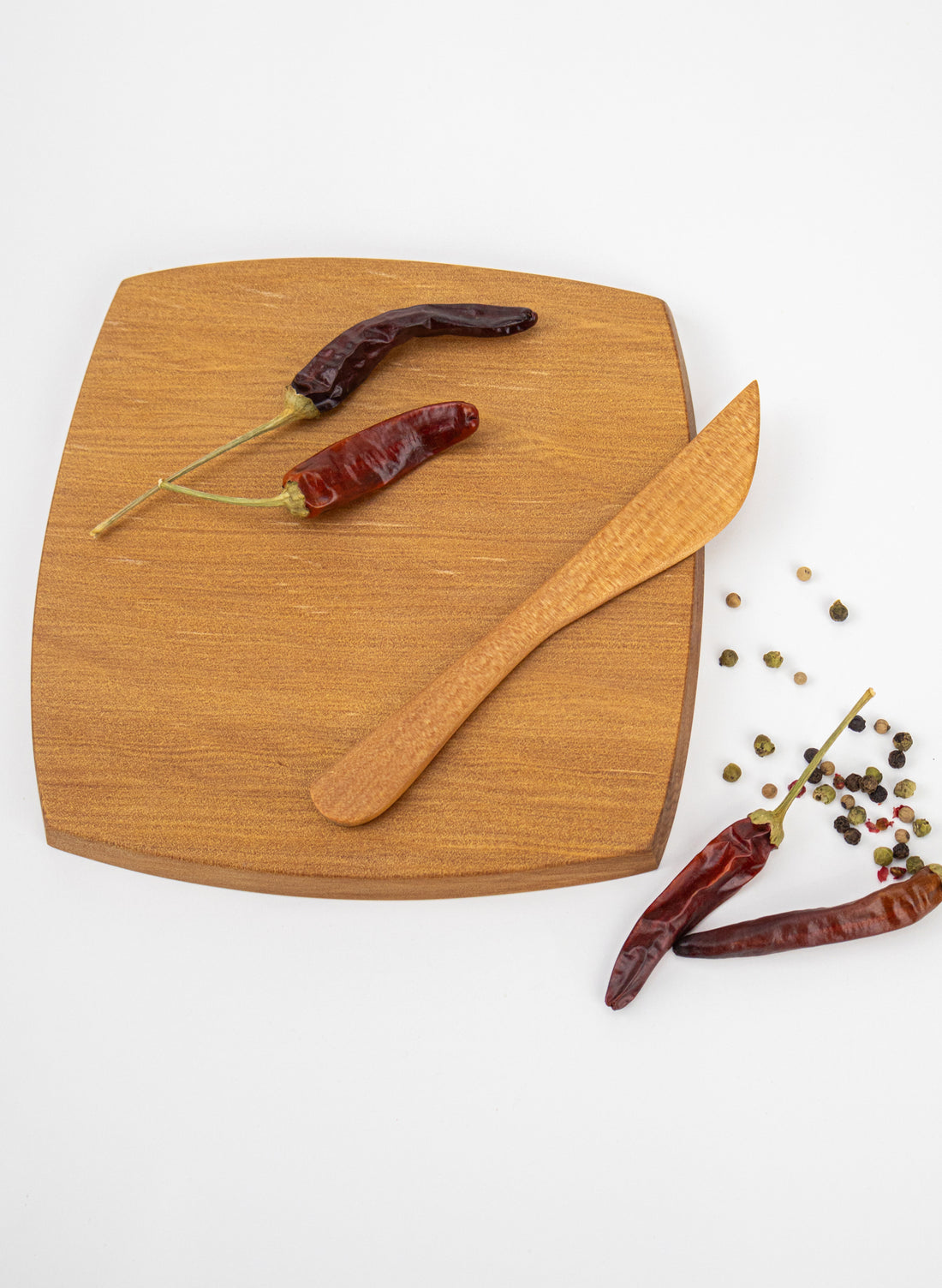 Kauri Board With Knife - Medium