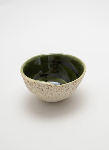 Small Swirl Bowl &amp; Spoon - Green