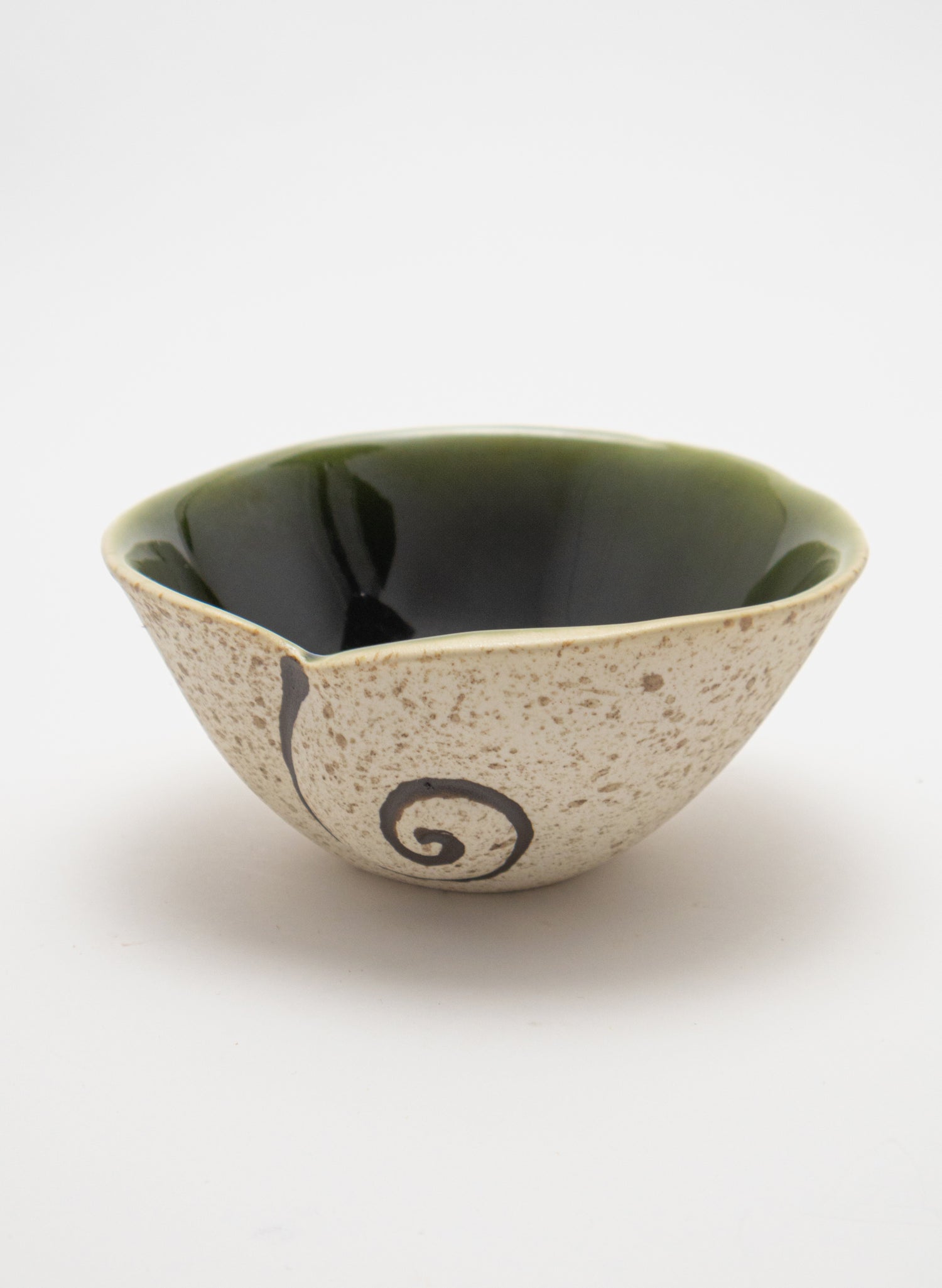 Small Spiral Bowl - Green