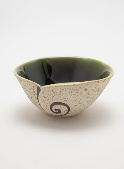 Small Spiral Bowl - Green