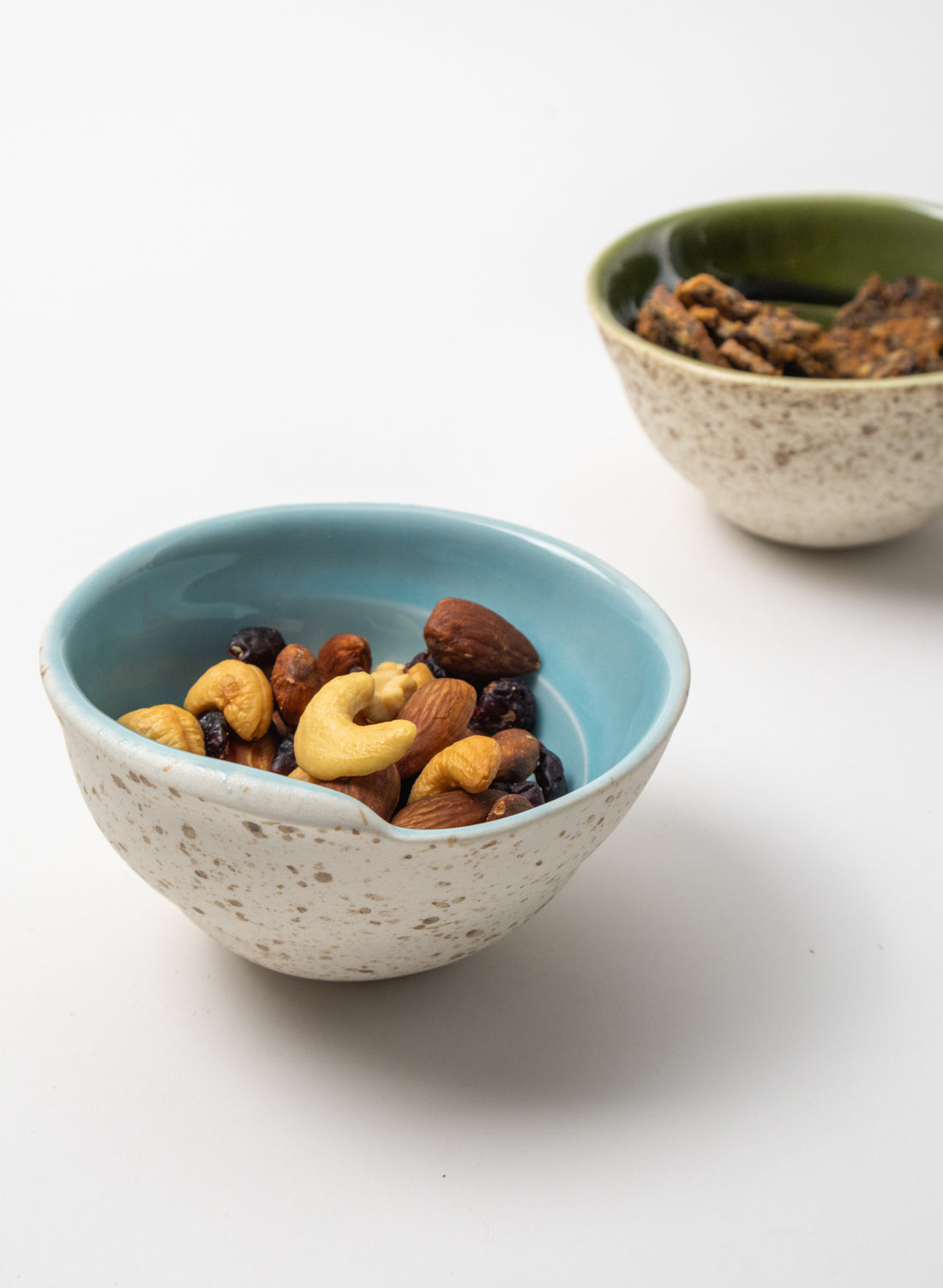Small Swirl Bowl &amp; Spoon - Aqua