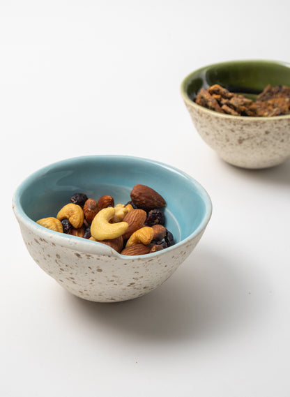 Small Swirl Bowl &amp; Spoon - Aqua