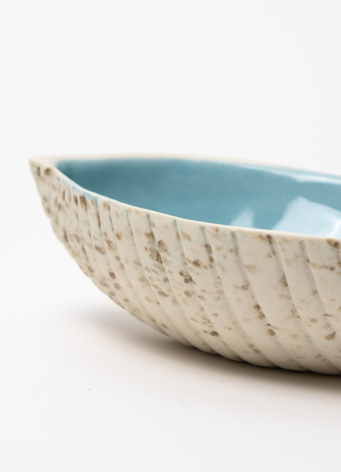 Small Seed Pod Dish - Aqua