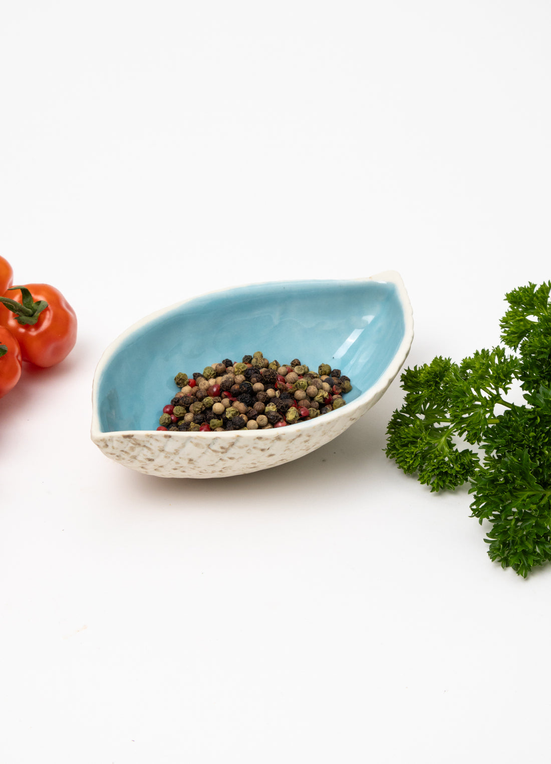 Small Seed Pod Dish - Aqua