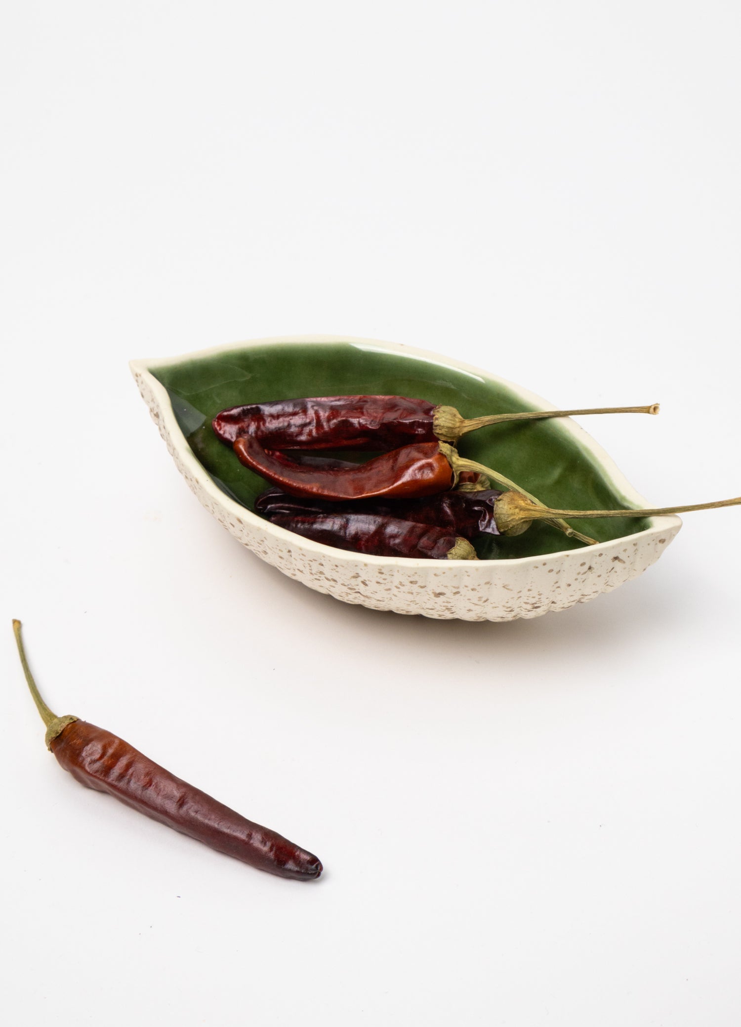 Small Seed Pod Dish - Green