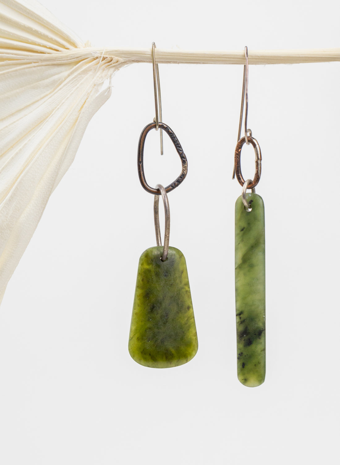Pounamu Asymmetric Earrings 