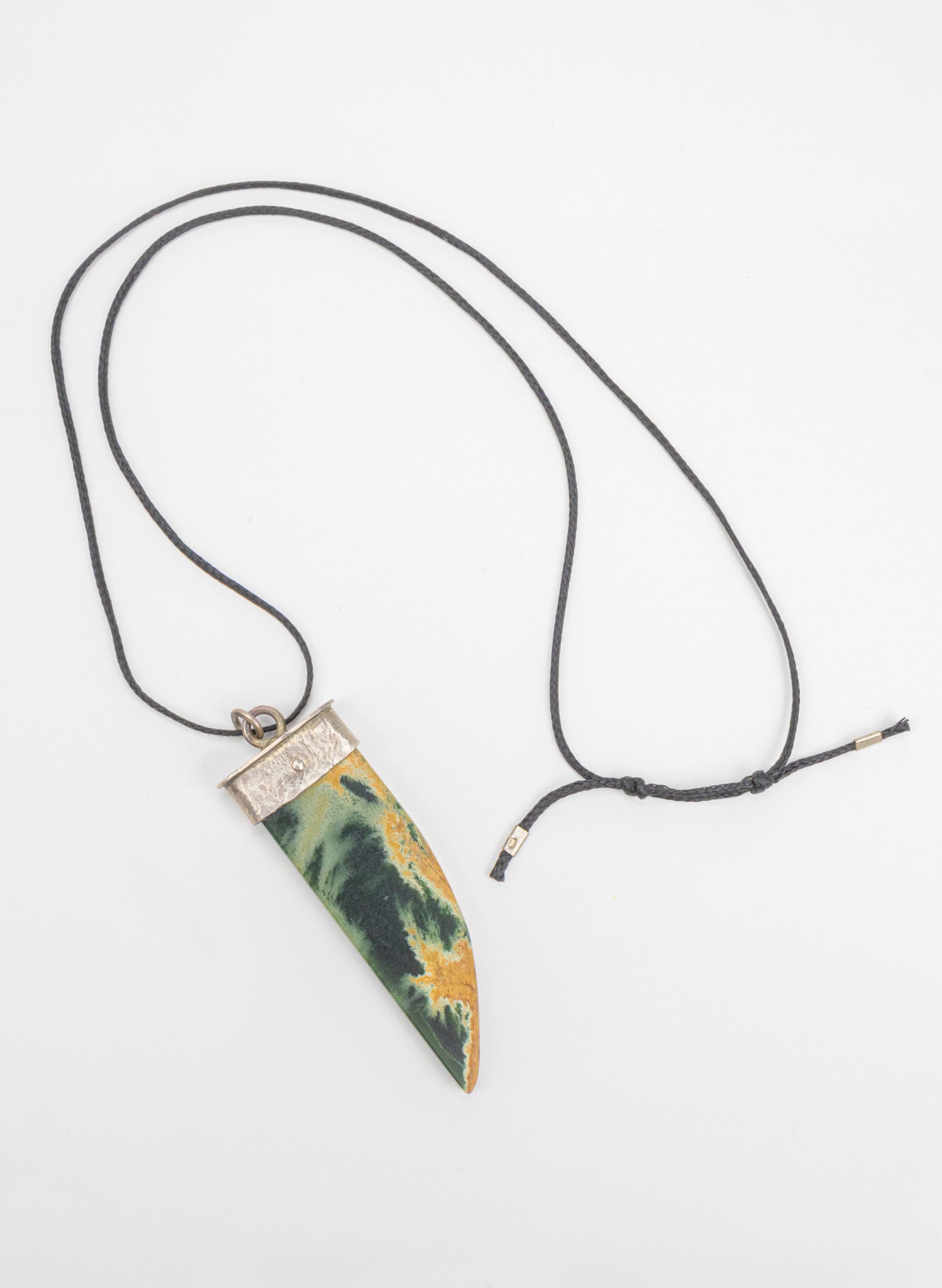NZ Pounamu &amp; Sterling Silver Necklace