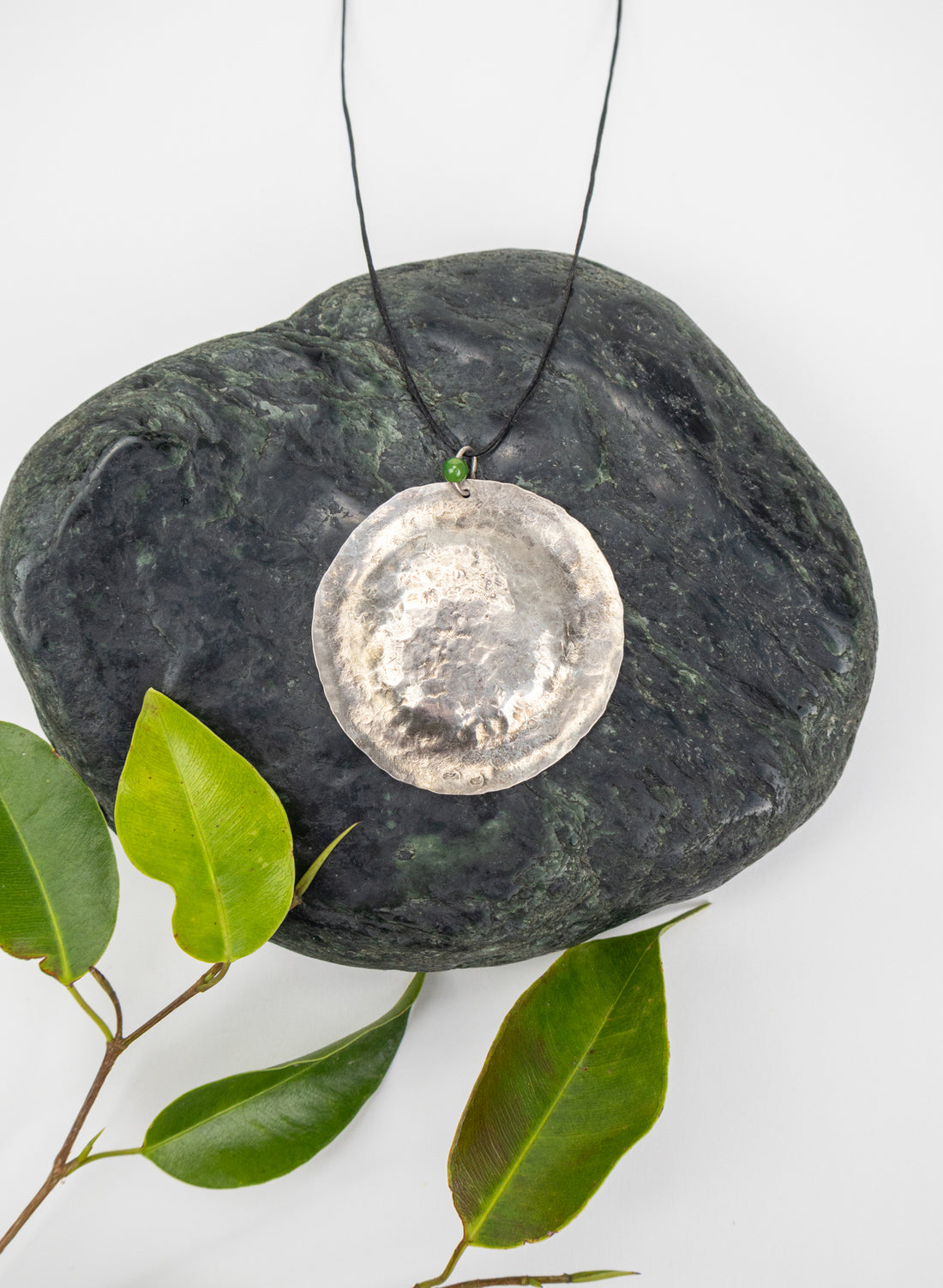 NZ Pounamu &amp; Pure Silver Necklace