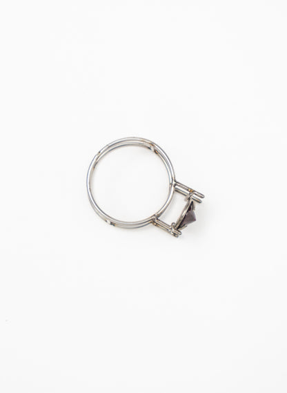 Garnet Stainless Steel Ring