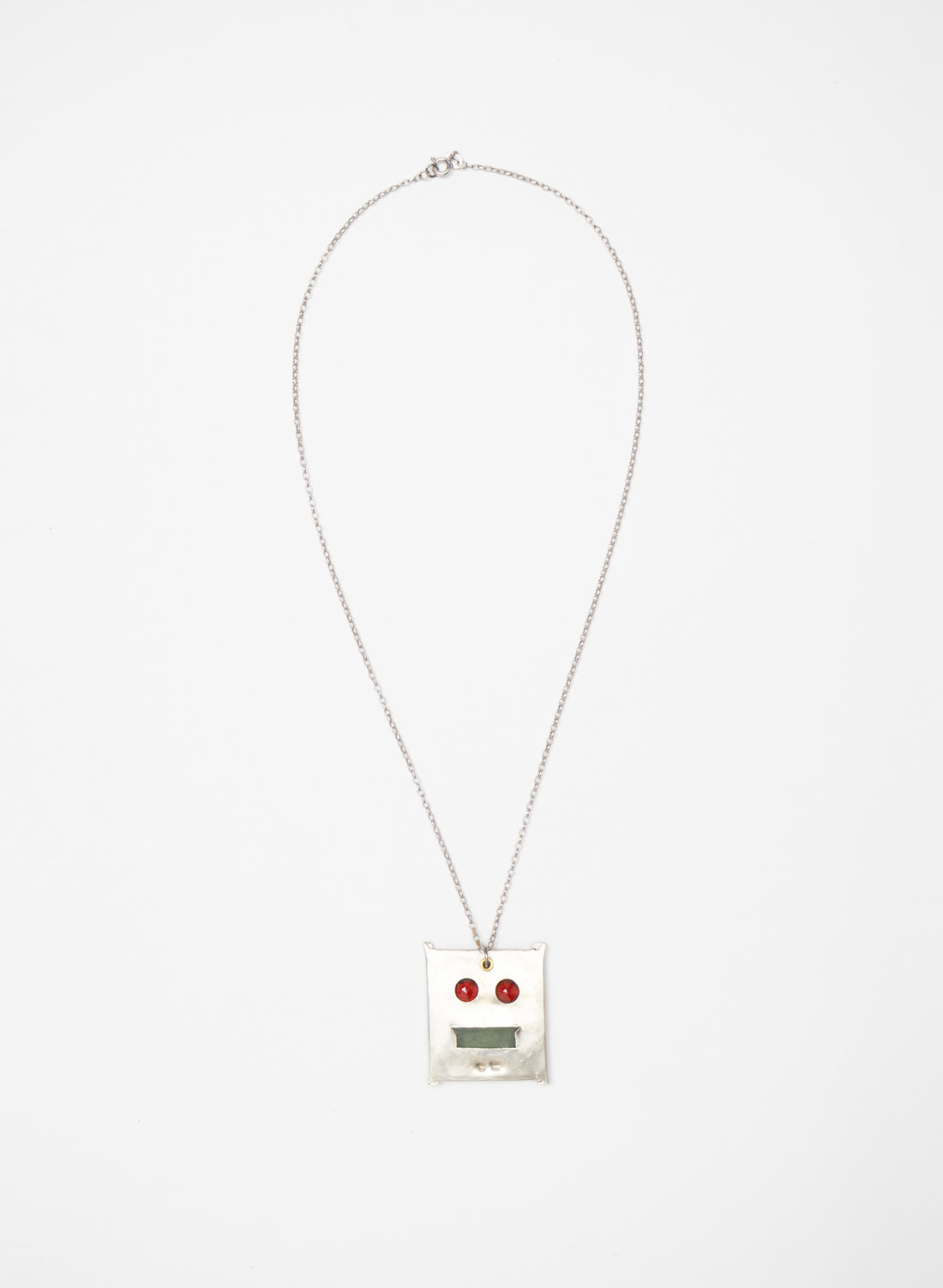 Garnet and NZ Pounamu Necklace