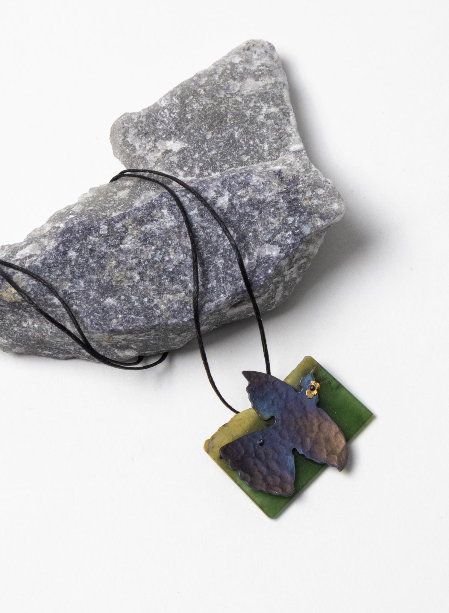 Pounamu, Titanium, Stainless Steel Necklace