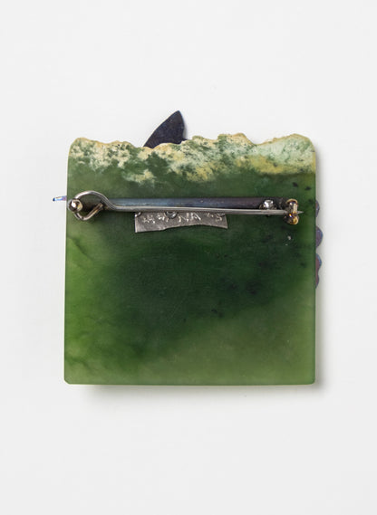 Pounamu, Titanium, Stainless Steel Brooch