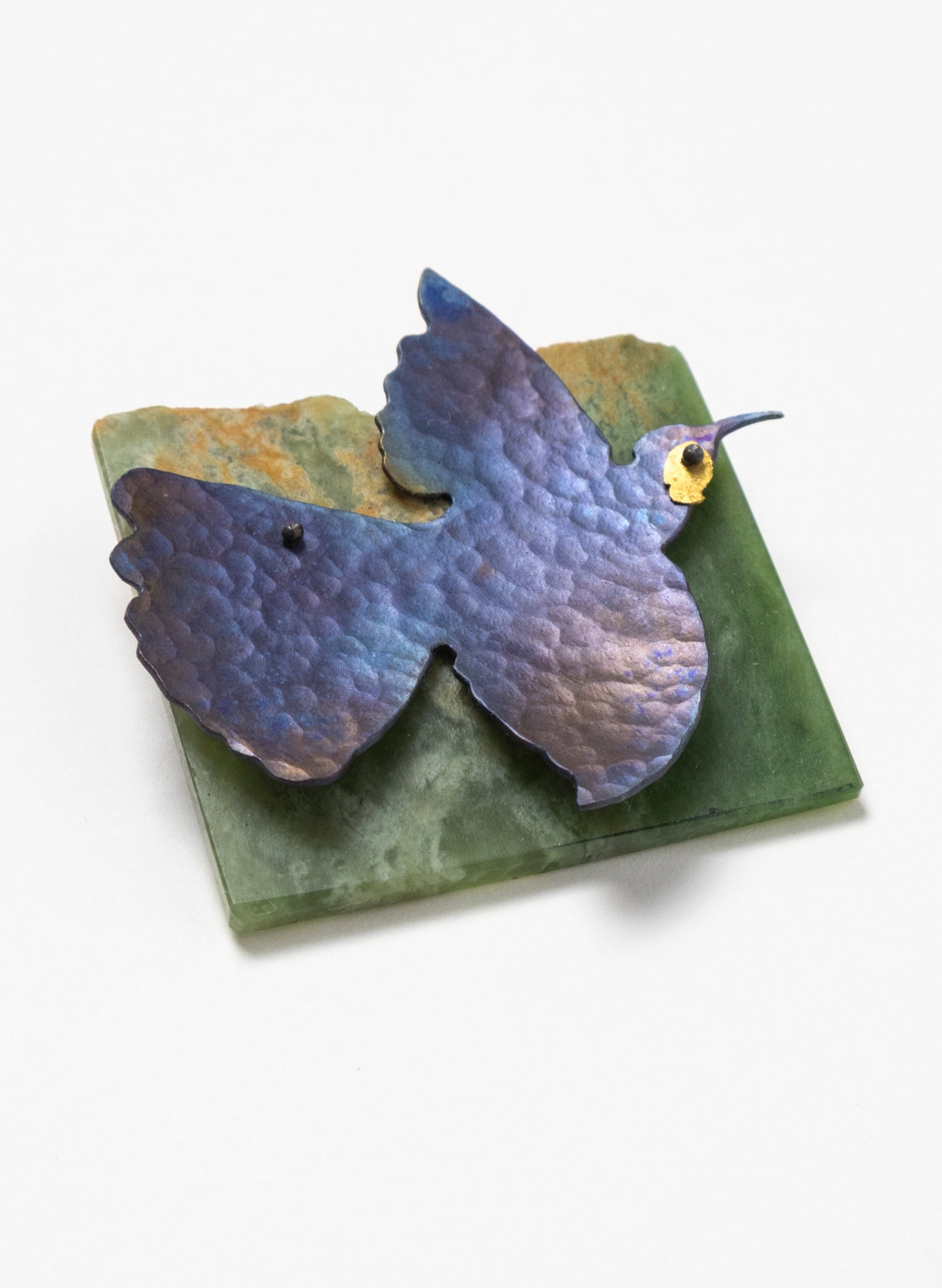 Pounamu, Titanium, Stainless Steel Brooch