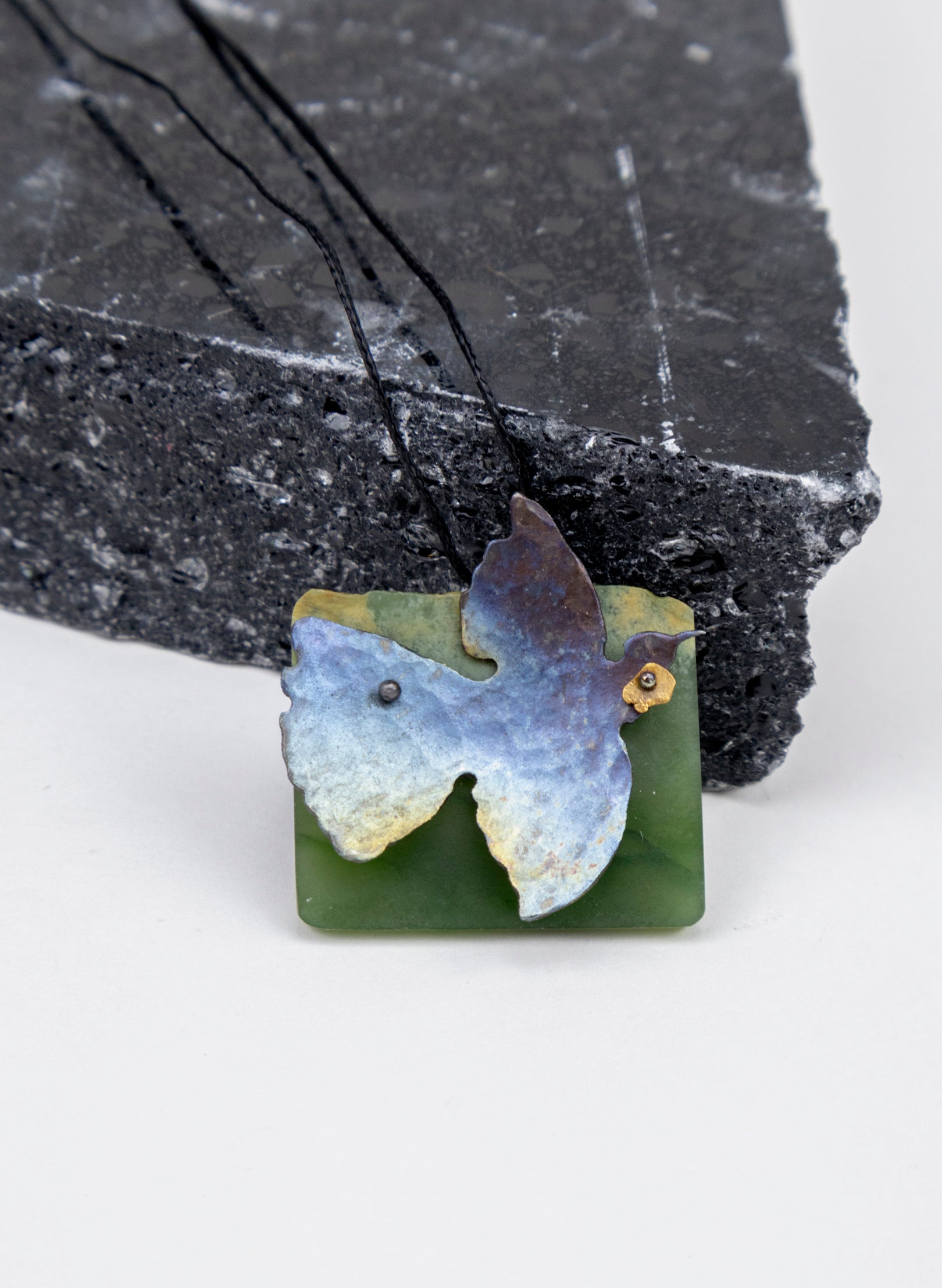 Pounamu, Titanium, Stainless Steel Pendant