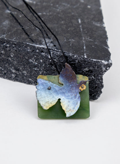 Pounamu, Titanium, Stainless Steel Pendant
