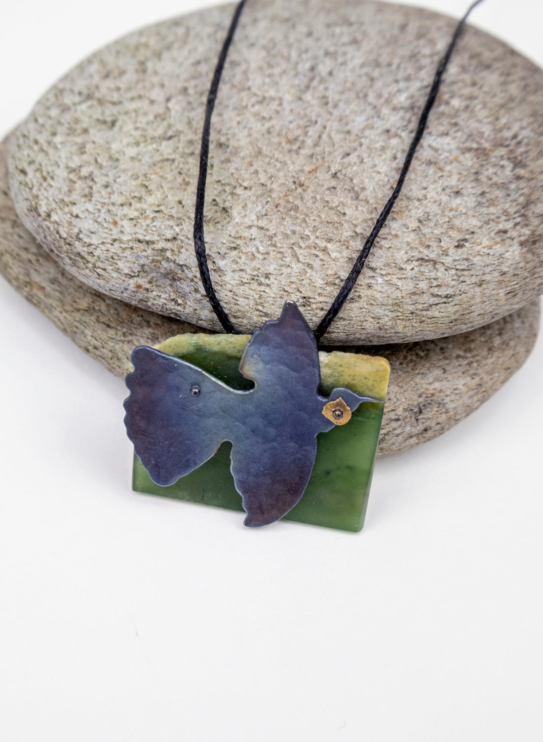 Pounamu, Titanium, Stainless Steel Pendant