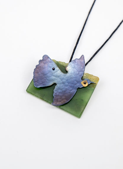 Pounamu, Titanium, Stainless Steel Pendant