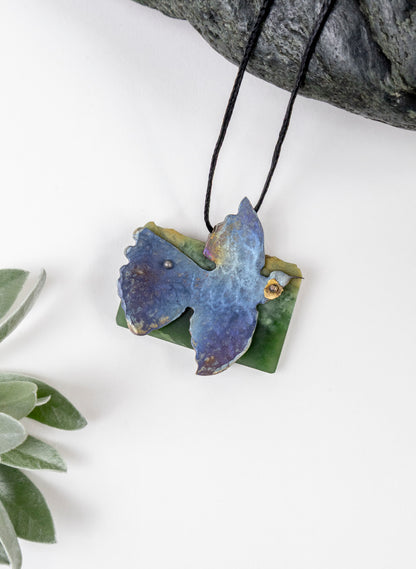 Pounamu, Titanium, Stainless Steel Pendant