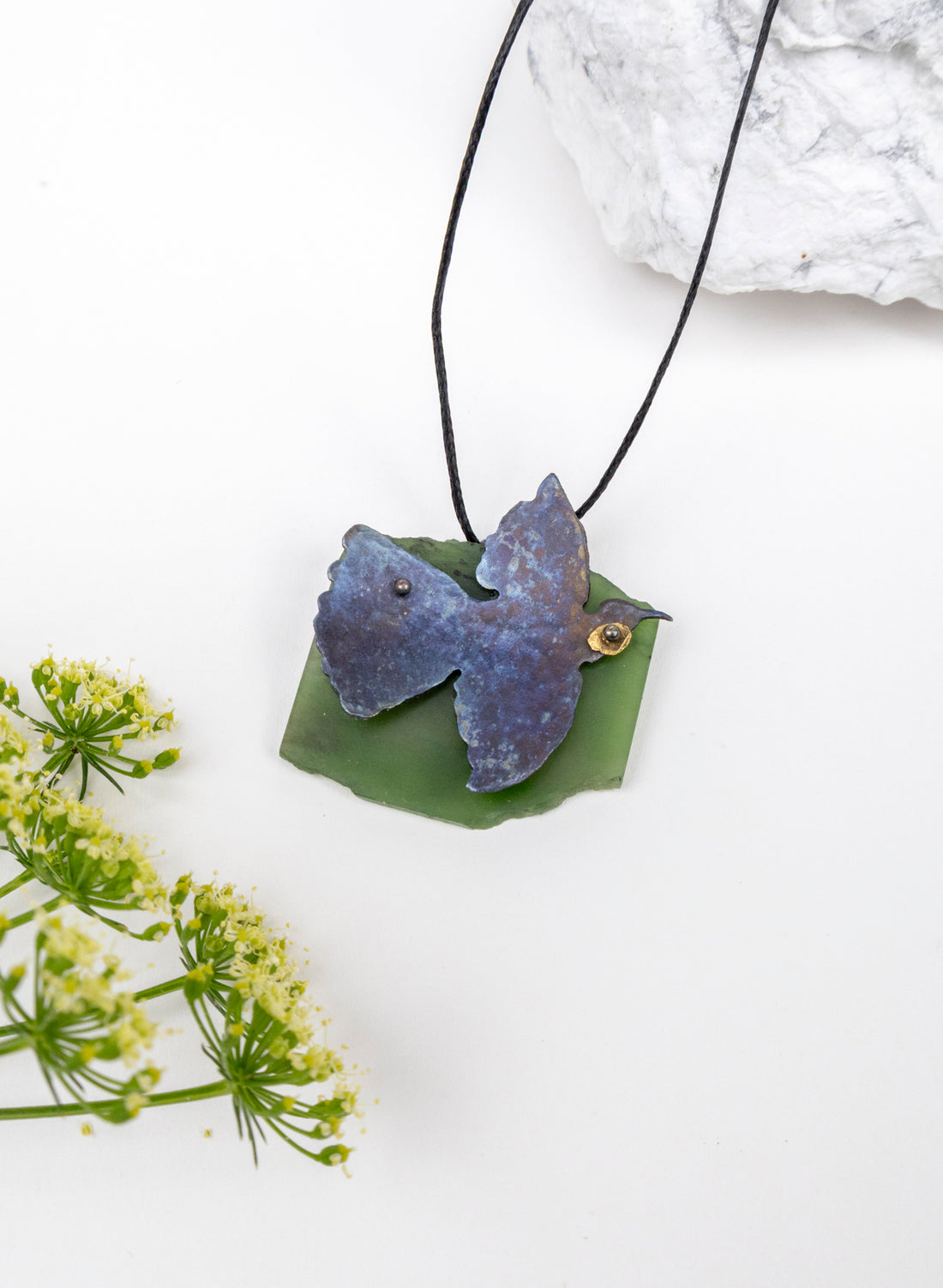 Pounamu, Titanium, Stainless Steel Pendant