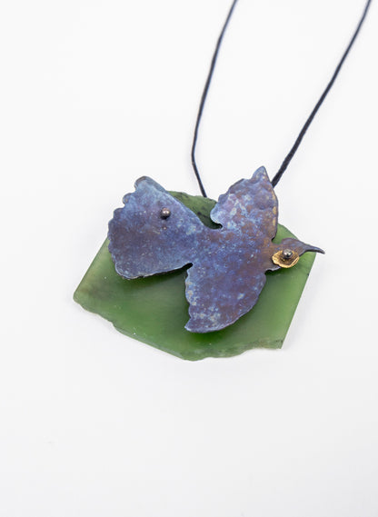 Pounamu, Titanium, Stainless Steel Pendant