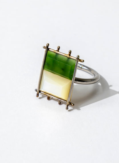 Mother of Pearl, Pounamu Ring