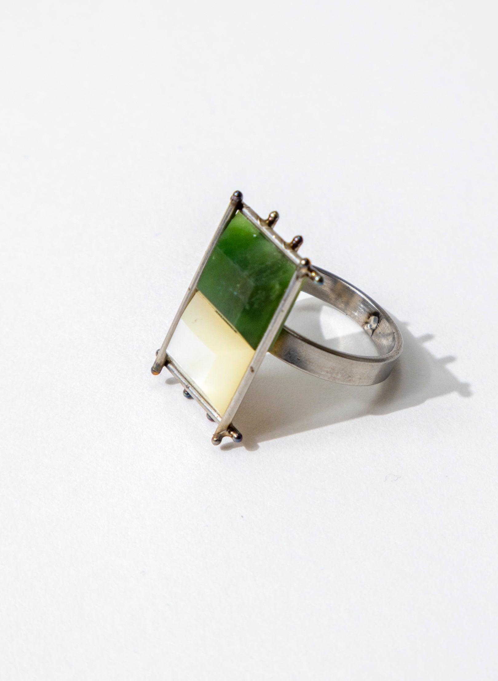 Mother of Pearl, Pounamu Ring