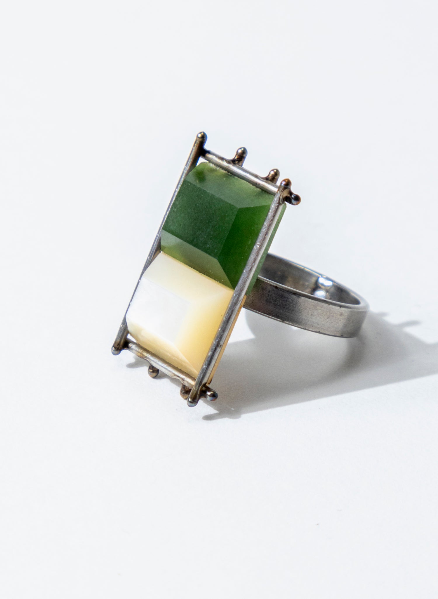 Mother of Pearl, Pounamu Ring