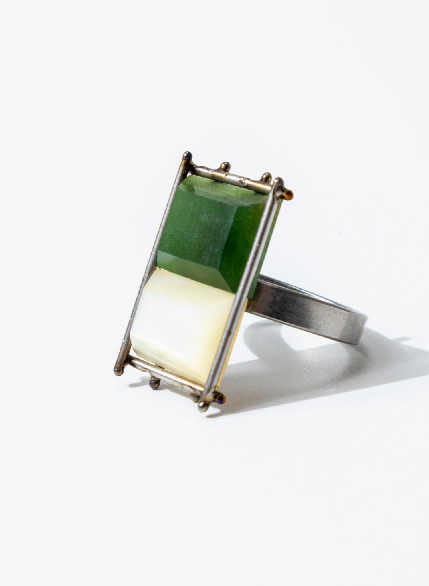 Mother of Pearl, Pounamu Ring