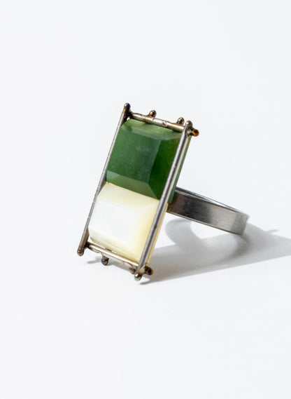 Mother of Pearl, Pounamu Ring