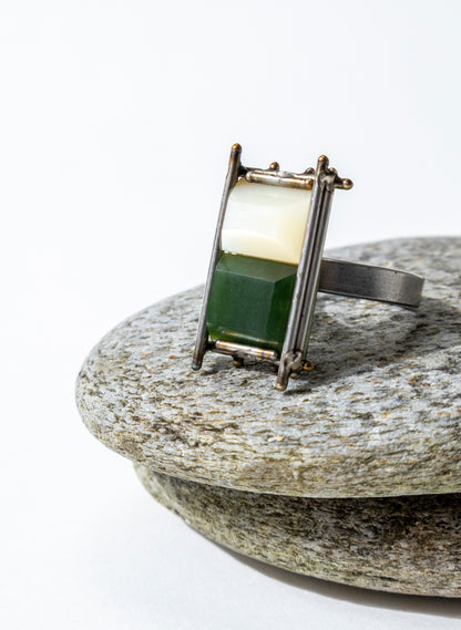 Mother of Pearl, Pounamu Ring