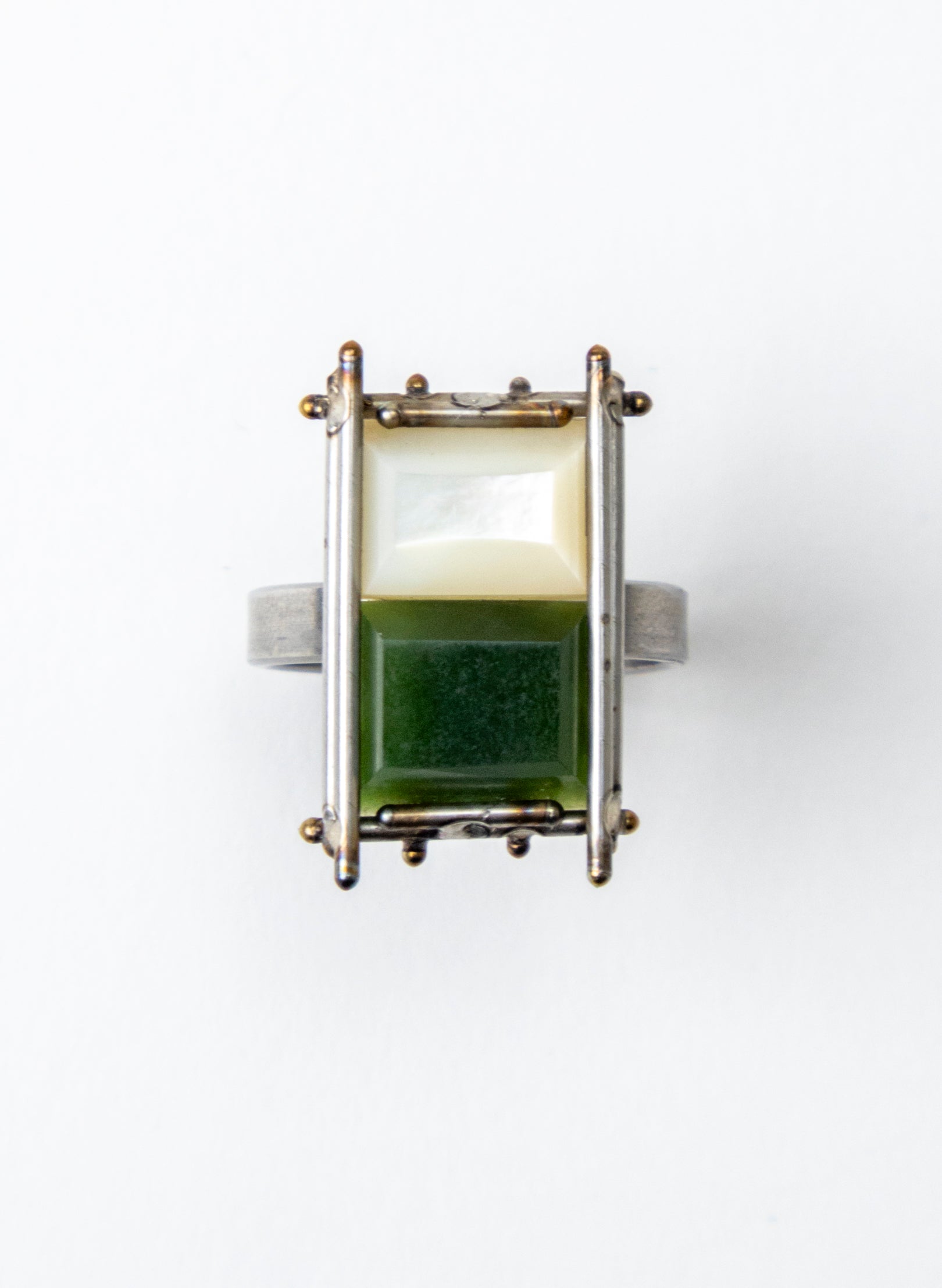 Mother of Pearl, Pounamu Ring