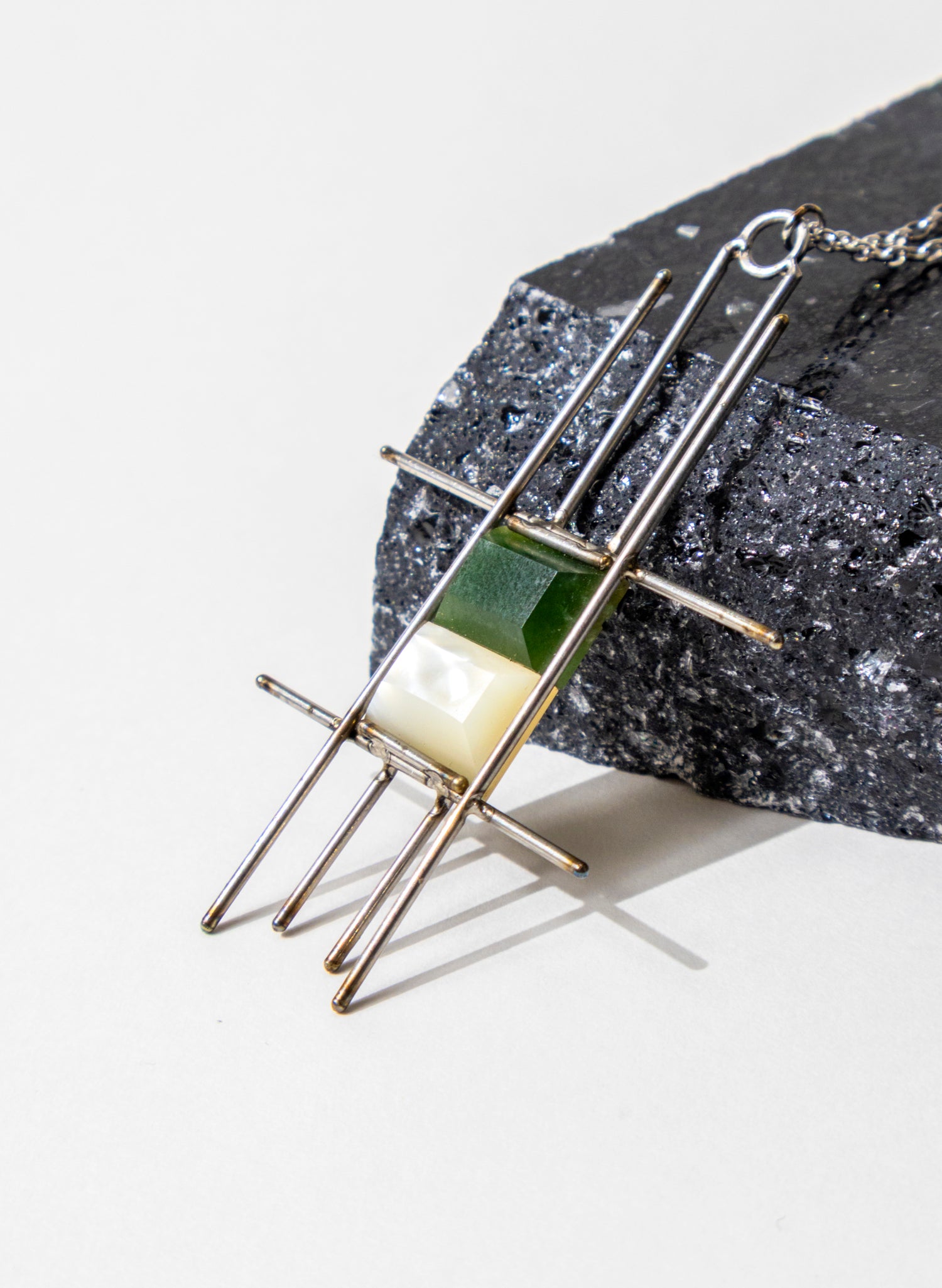 Mother of Pearl, Pounamu Necklace