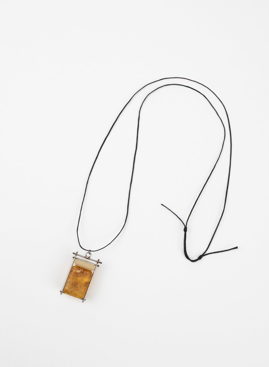 Mother of Pearl, NZ Kauri Gum Necklace