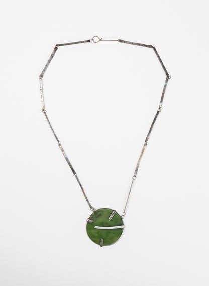 NZ Jade Pounamu, Stainless Steel Necklace